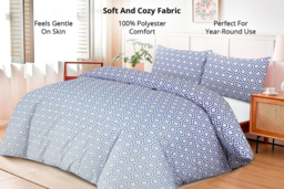 Modern Printed Duvet Cover Sets - 100% Polyester, Machine Washable, Single to Super King, 22 Contemporary Designs - thumbnail 7