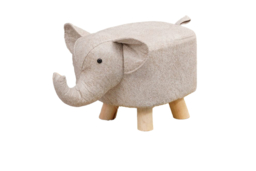 Animal Shaped Padded Cushion Footstool - Soft Kids Stool, Multi-Colour, Playful Design - thumbnail 7