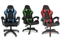 Ergonomic PU Leather Gaming & Office Chair - Esports Racing Style, Adjustable Armrests, Lumbar Support, Reclining 135°, 360° Swivel - thumbnail 4
