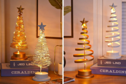Christmas Tree Table Centerpiece Iron Night Lamp in 4 Styles - thumbnail 6