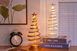 Christmas Tree Table Centerpiece Iron Night Lamp in 4 Styles - thumbnail 3