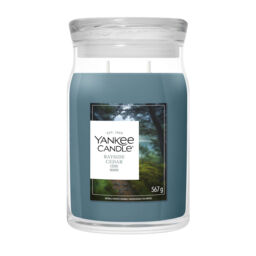 Bayside Cedar Candle Yankee Candle, Blue - Fresh & Clean - thumbnail 2