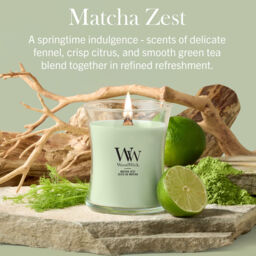 Matcha Zest Candle WoodWick, Green - Gourmand - thumbnail 6