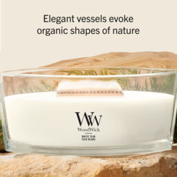 White Teak Candle WoodWick - Fresh & Clean - thumbnail 8