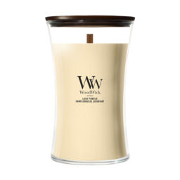 Lush Pomelo Candle WoodWick, Yellow - Fruity & Citrus - thumbnail 1