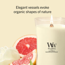 Lush Pomelo Candle WoodWick, Yellow - Fruity & Citrus - thumbnail 8