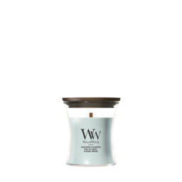 Sagewood & Seagrass Candle WoodWick, Blue - Fresh & Clean - thumbnail 1