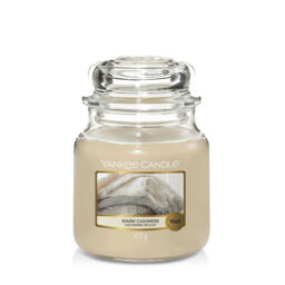 Warm Cashmere Candle Original Medium Jar Candle Yankee Candle, Brown, 10.7cm x 12.7cm - Fresh & Clean - thumbnail 2