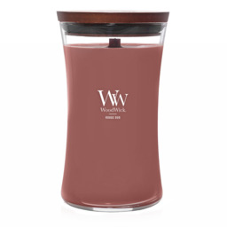 Rouge Oud Candle WoodWick, Pink, 10.2cm x 10.2cm x 17.8cm - Ambery - thumbnail 2
