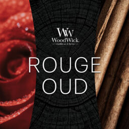 Rouge Oud Candle WoodWick, Pink, 10.2cm x 10.2cm x 17.8cm - Ambery - thumbnail 3