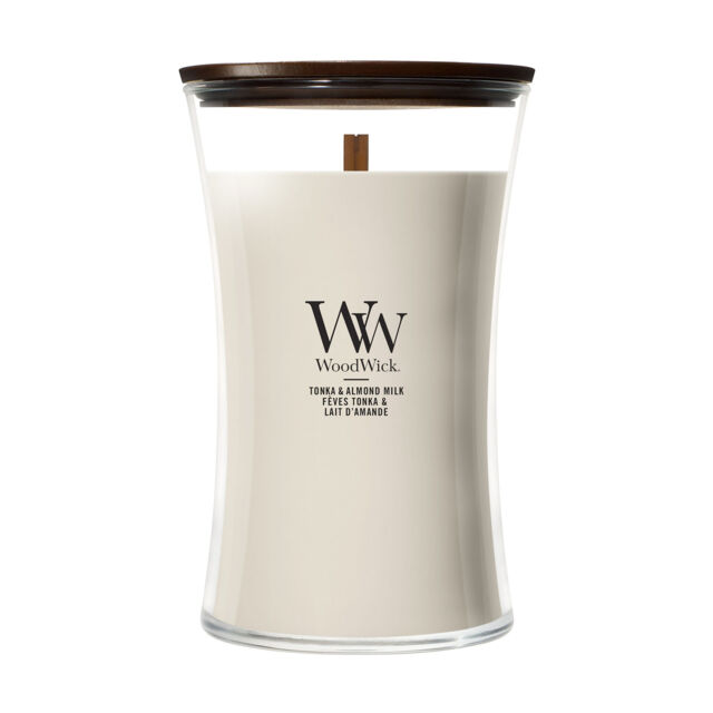 Tonka & Almond Milk Candle WoodWick, Neutrals - Gourmand - image 1