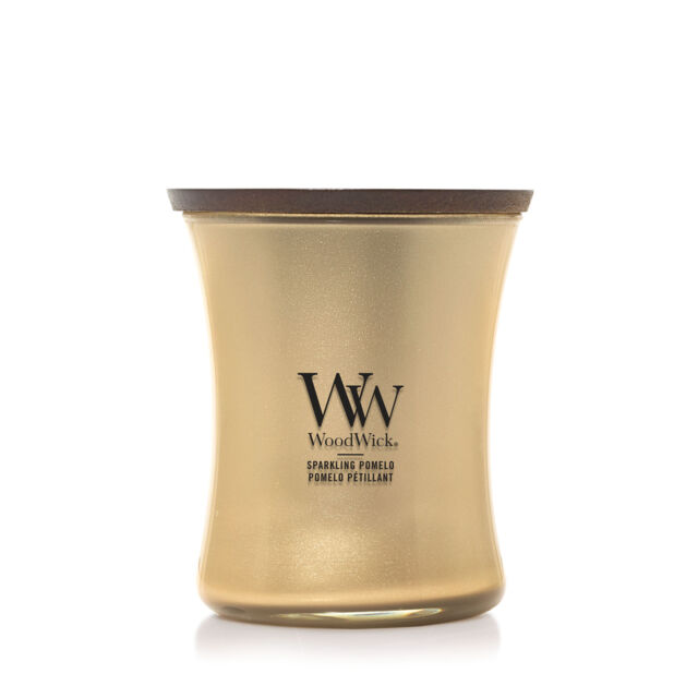 Sparkling Pomelo Candle WoodWick, White, 9.9cm x 9.9cm x 11.4cm - Fruity & Citrus - image 1
