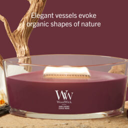 Dark Cherry Candle WoodWick, Red - Fruity & Citrus - thumbnail 6