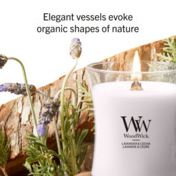 Lavender & Cedar Candle WoodWick, Purple - Woody - thumbnail 7