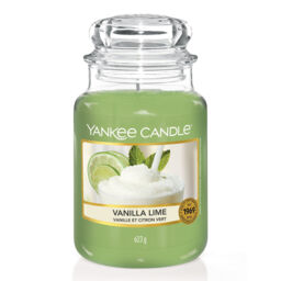Vanilla Lime Candle Original Large Jar Candle Yankee Candle, Green, 10.7cm x 16.8cm - Sweet & Spicy - thumbnail 2