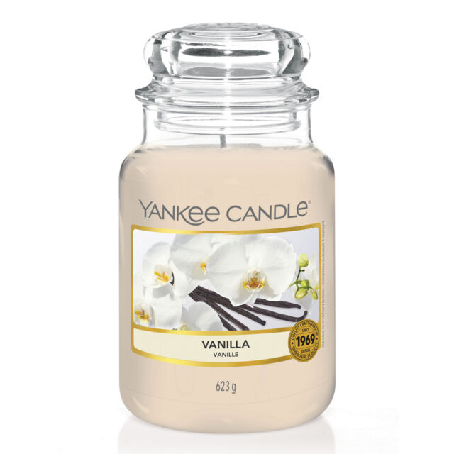 Vanilla Candle Original Large Jar Candle Yankee Candle, Neutrals, 10.7cm x 16.8cm - Sweet & Spicy - image 1