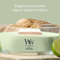 Matcha Zest Candle WoodWick, Green - Gourmand - thumbnail 7