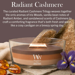 Radiant Cashmere Candle WoodWick - Ambery - thumbnail 5