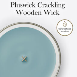 Cedarwood & Ocean Moss Candle WoodWick, Blue - Fresh & Clean - thumbnail 7