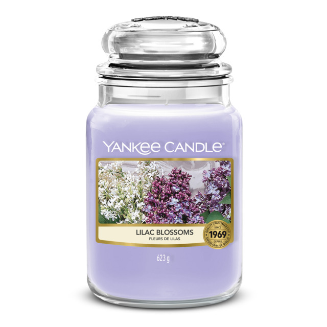 Lilac Blossoms Candle Original Large Jar Candle Yankee Candle, Purple, 10.7cm x 16.8cm - Floral - image 1