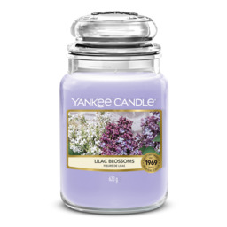 Lilac Blossoms Candle Original Large Jar Candle Yankee Candle, Purple, 10.7cm x 16.8cm - Floral - thumbnail 1