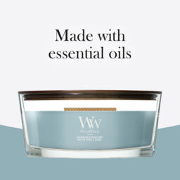 Cedarwood & Ocean Moss Candle WoodWick, Blue - Fresh & Clean - thumbnail 9