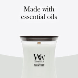 White Tea & Jasmine Candle WoodWick - Fruity & Citrus - thumbnail 9