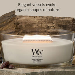 Tonka & Almond Milk Candle WoodWick, Neutrals - Gourmand - thumbnail 7