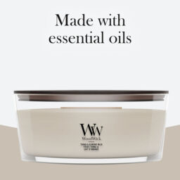 Tonka & Almond Milk Candle WoodWick, Neutrals - Gourmand - thumbnail 9