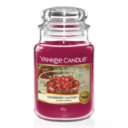 Cranberry Chutney Candle Yankee Candle, Red, 10.7cm x 16.8cm - Fruity - thumbnail 1
