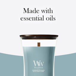Cedarwood & Ocean Moss Candle WoodWick, Blue - Fresh & Clean - thumbnail 9
