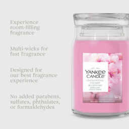 Enchanting Cherry Blossom Candle Yankee Candle, Pink - Floral - thumbnail 6