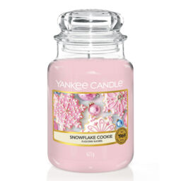 Snowflake Cookie Candle Original Large Jar Candle Yankee Candle, Pink, 10.7cm x 16.8cm - Sweet & Spicy - thumbnail 2