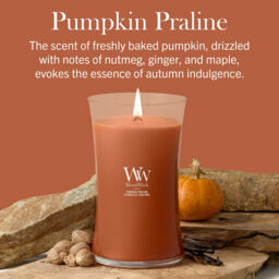 Pumpkin Praline Candle WoodWick, Brown - Gourmand - thumbnail 7