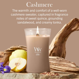 Cashmere Candle WoodWick, Brown - Ambery - thumbnail 7