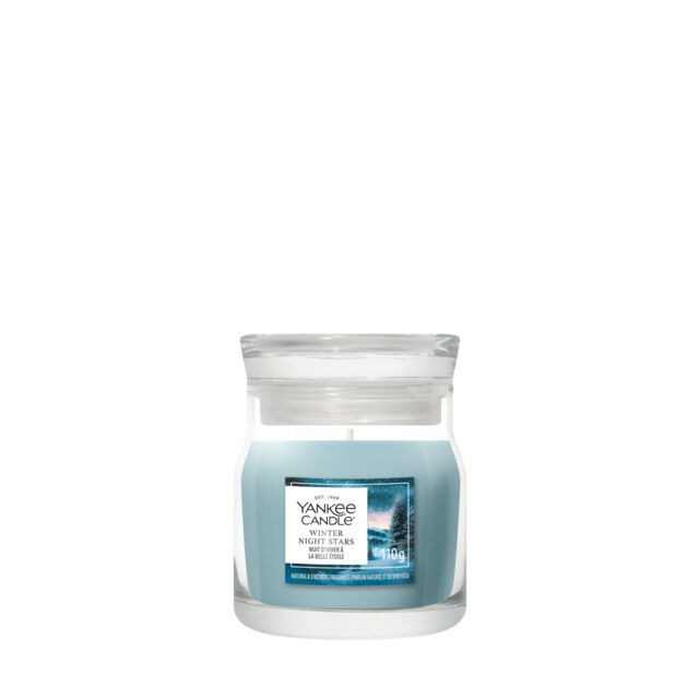 Winter Night Stars Candle Yankee Candle, Blue - Fresh & Clean - image 1