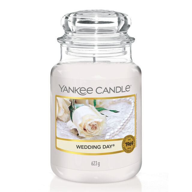Wedding Day® Candle Original Large Jar Candle Yankee Candle, White, 10.7cm x 16.8cm - Floral - image 1
