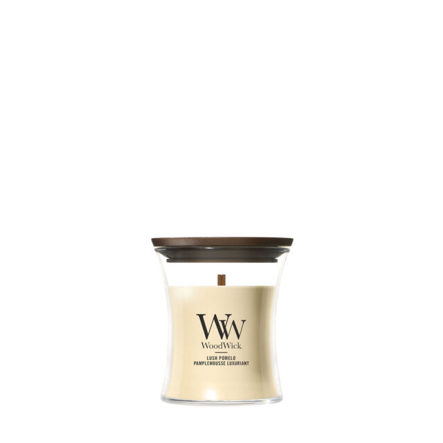 Lush Pomelo Candle WoodWick, Yellow - Fruity & Citrus - image 1