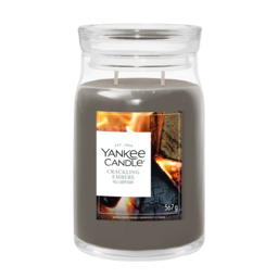 Crackling Embers Candle Yankee Candle, Grey - Woody - thumbnail 1