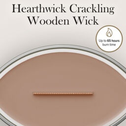 Cashmere Candle WoodWick, Brown - Ambery - thumbnail 8