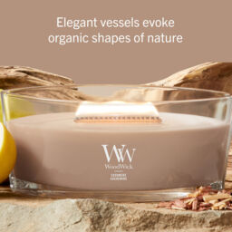 Cashmere Candle WoodWick, Brown - Ambery - thumbnail 7