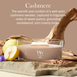 Cashmere Candle WoodWick, Brown - Ambery - thumbnail 6