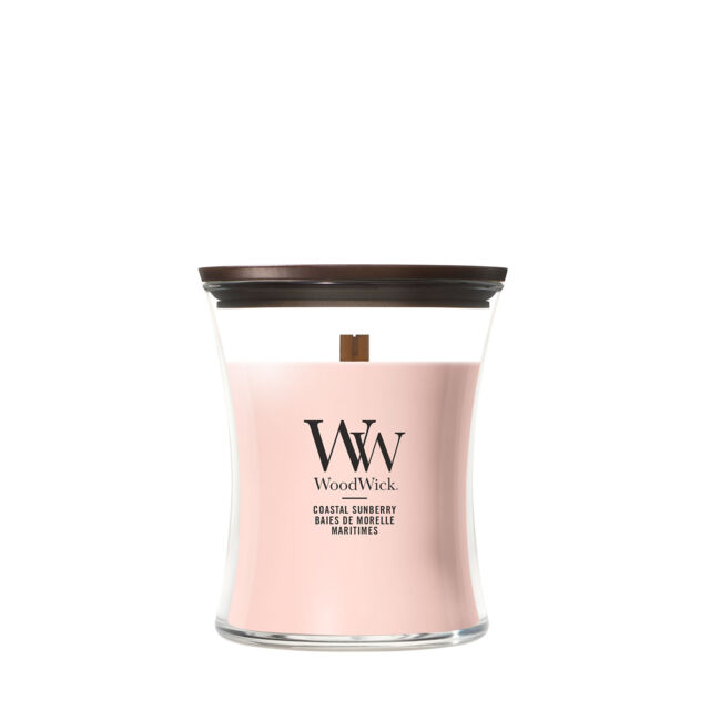 Coastal Sunberry Candle WoodWick, Pink - Fruity & Citrus - image 1