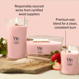 Coastal Sunberry Candle WoodWick, Pink - Fruity & Citrus - thumbnail 9