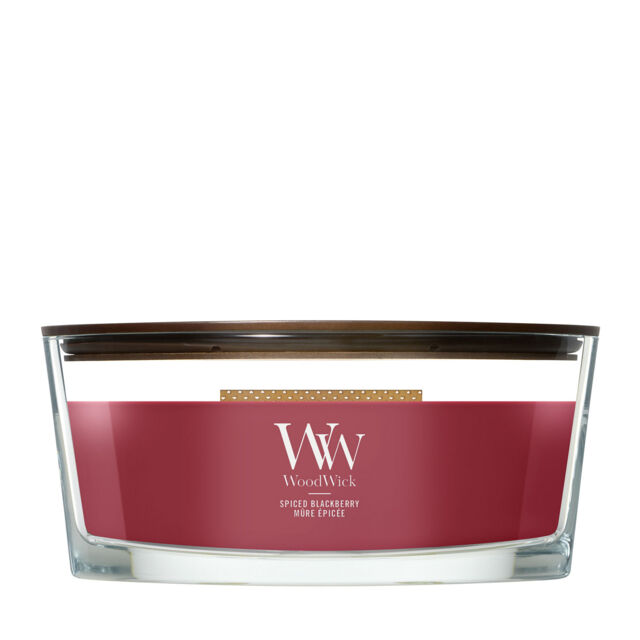Spiced Blackberry Candle WoodWick, Red - Fruity & Citrus - image 1