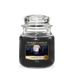 Midsummer's Night® Candle Original Medium Jar Candle Yankee Candle, Black, 10.7cm x 12.7cm - Fresh & Clean - thumbnail 2