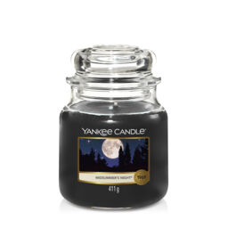 Midsummer's Night® Candle Original Medium Jar Candle Yankee Candle, Black, 10.7cm x 12.7cm - Fresh & Clean - thumbnail 1