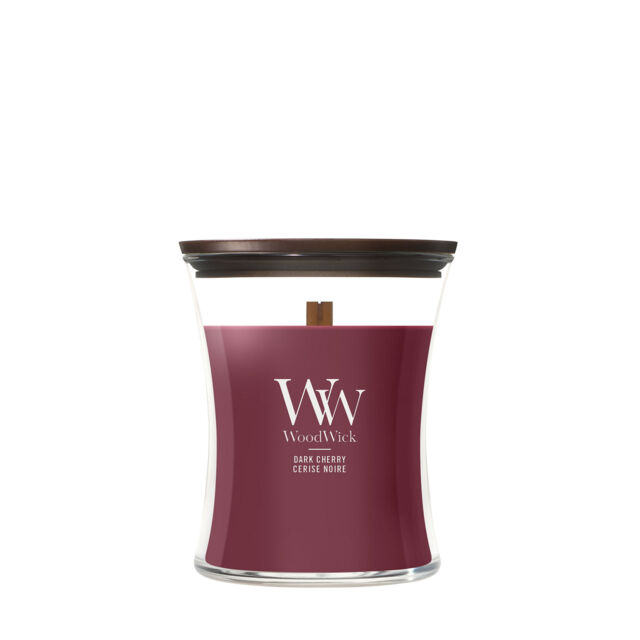Dark Cherry Candle WoodWick, Red - Fruity & Citrus - image 1