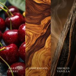 Dark Cherry Candle WoodWick, Red - Fruity & Citrus - thumbnail 5