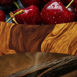 Dark Cherry Candle WoodWick, Red - Fruity & Citrus - thumbnail 3